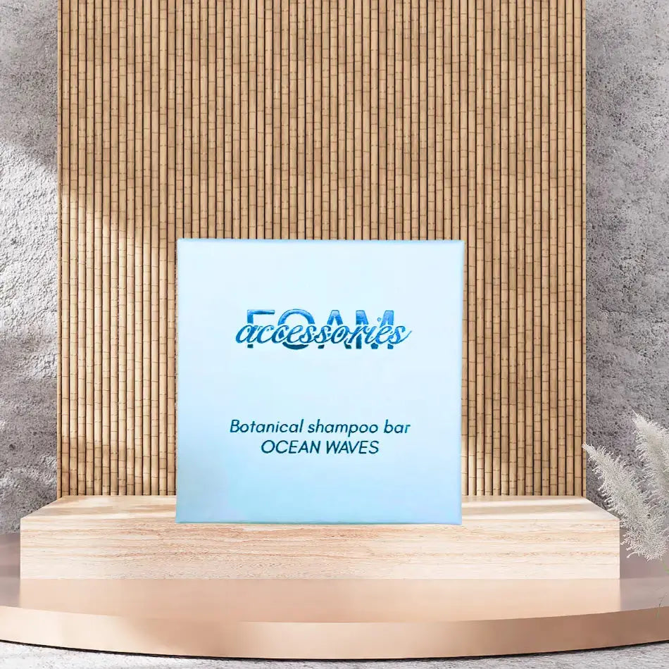 Schampokaka lockigt hår - Ocean Waves Shampoo bar.