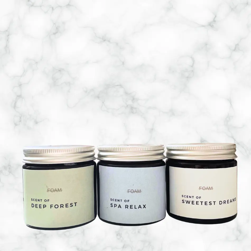 Presentbox Relaxing scents doftljus FOAM Accessories