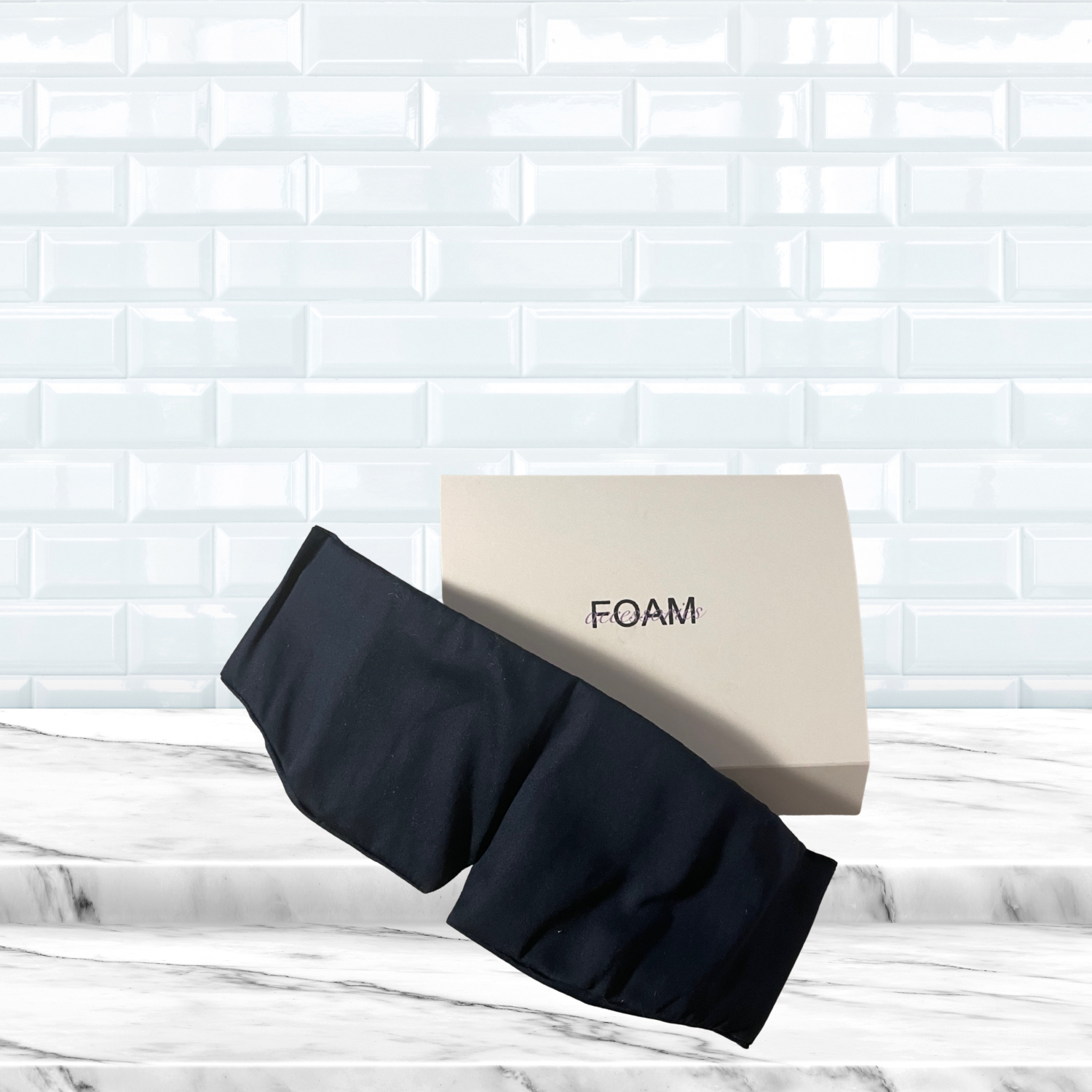 Satin hairtie - Cream white