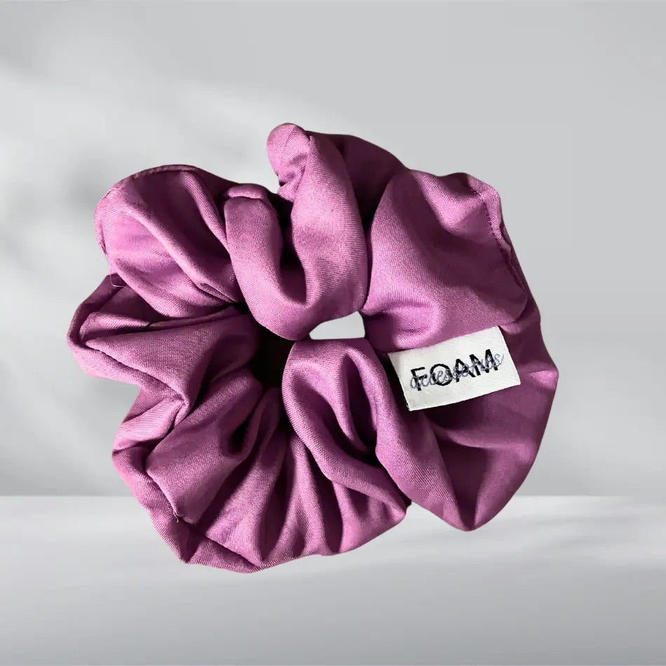 Satin scrunchie - Satinhårsnodd Rose plum FOAM Accessories