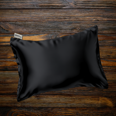 Satin pillowcase black