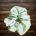 Satin hair tie - forest green
