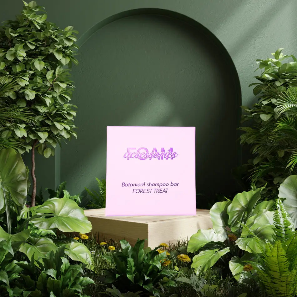 Schampokaka för torrt och slitet hår- Forest Treat Shampoo bar.