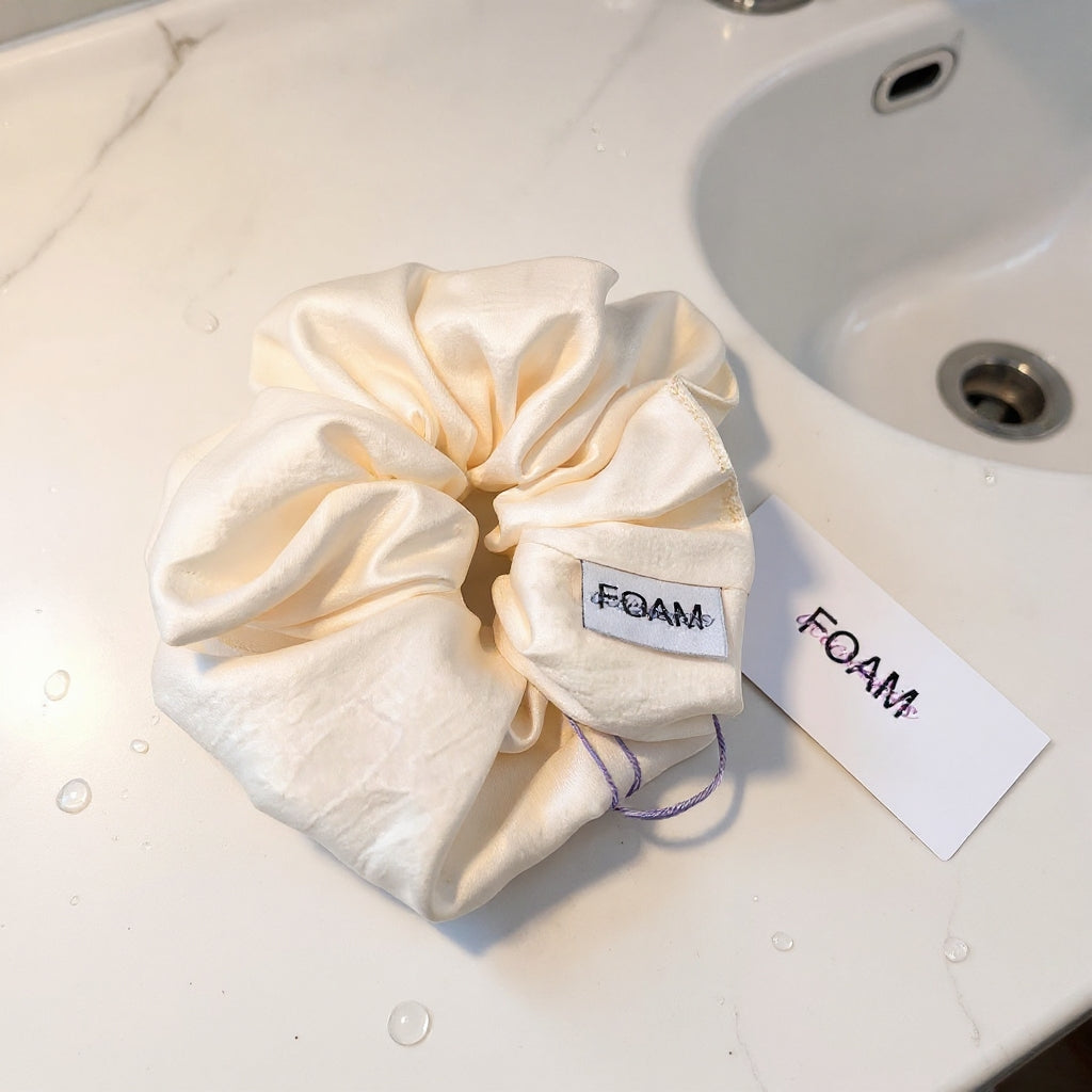 Satinsnodd - Cream white