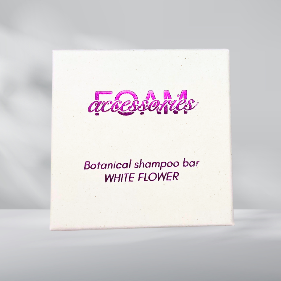 Schampokaka volymgivande - White Flower Shampoo bar.